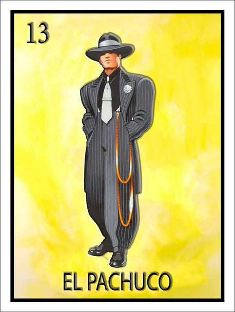 EL PACHUCO ZOOT SUIT METAL SIGN