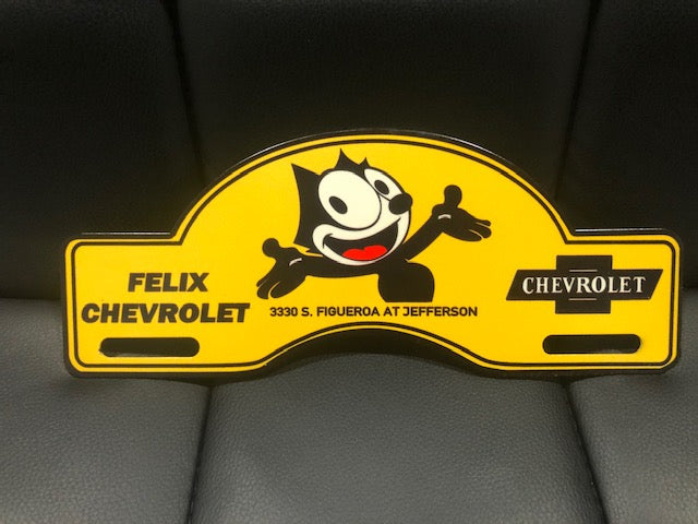 FELIX CHEVROLET LICENSE PLATE TOPPER STEEL