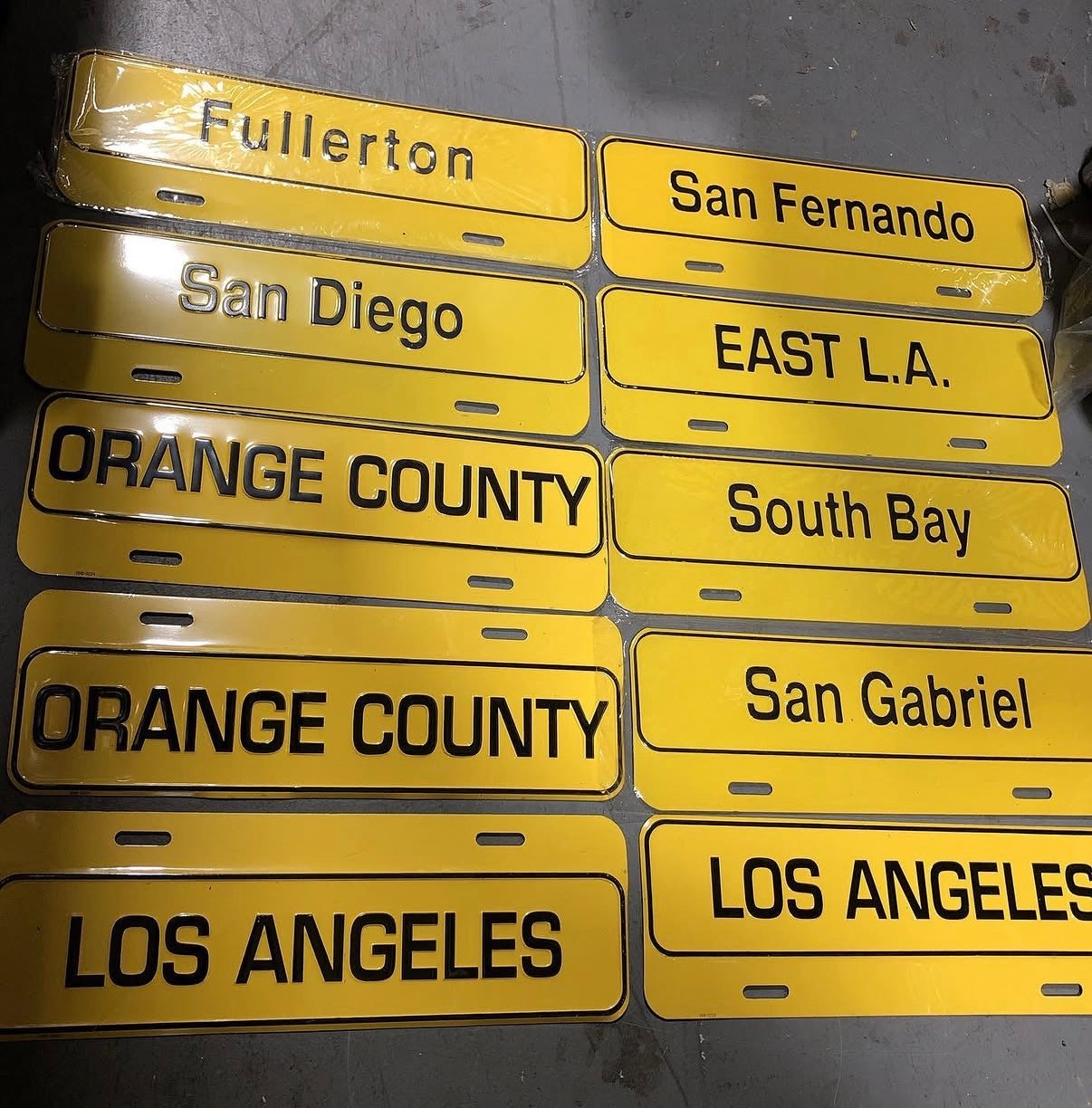SAN DIEGO LICENSE PLATE TOPPER MADE OUT OF METAL EMBOSSED.