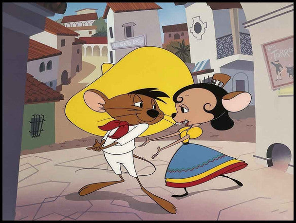 SPEEDY GONZALES SIGN WITH HIS GIRL FRIEND.