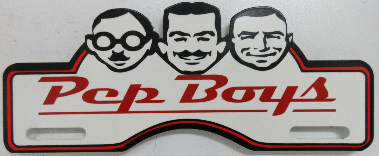 PEP BOYS LICENSE PLATE TOPPER