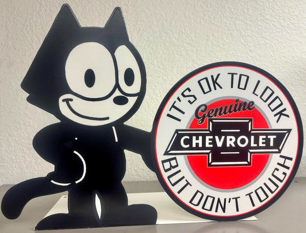 Felix Chevrolet Laser Cut Flange Metal Signs