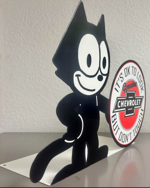 Felix Chevrolet Laser Cut Flange Metal Signs