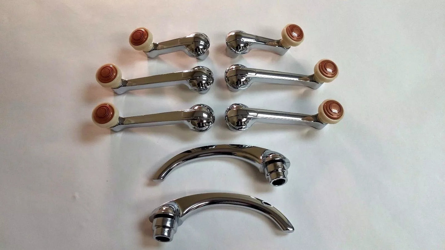 1942-1948 Chevrolet Fleetline Fleetmaster Chrome Window Vent Crank Door Handle