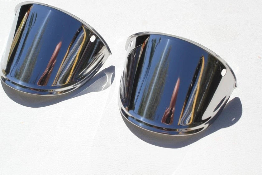 Droopy Visor 7 inch extended slanted length cars and trucks 1 pair