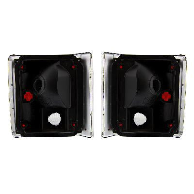 Tail Light Assembly with Aluminum Trim for 1973-87 Chevy & GMC Truck (Pair)