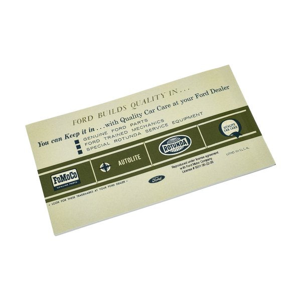1966 Ford Bronco Owner's Manual