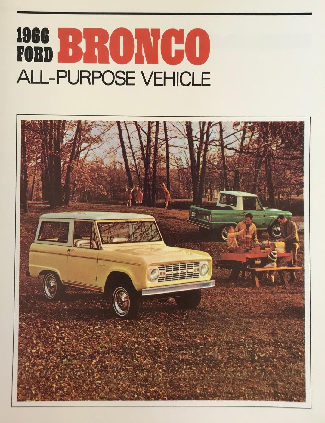 1966 Ford Bronco Sales Brochure