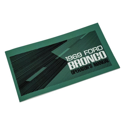 1969 Ford Bronco Owner's Manual