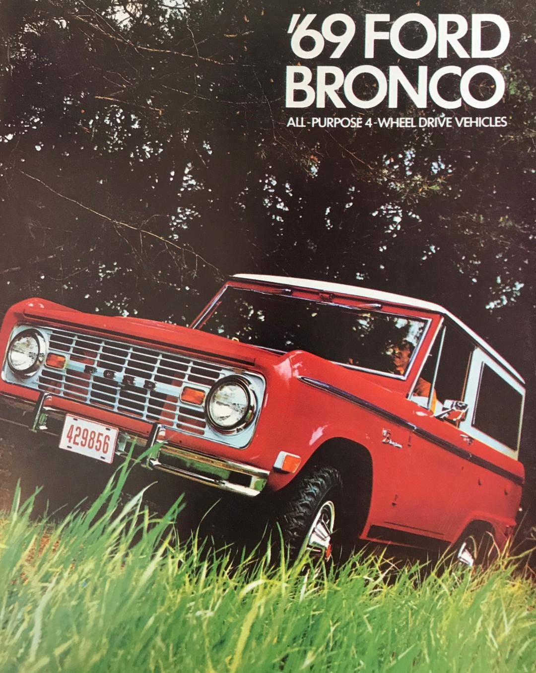 1969 Ford Bronco Sales Brochure