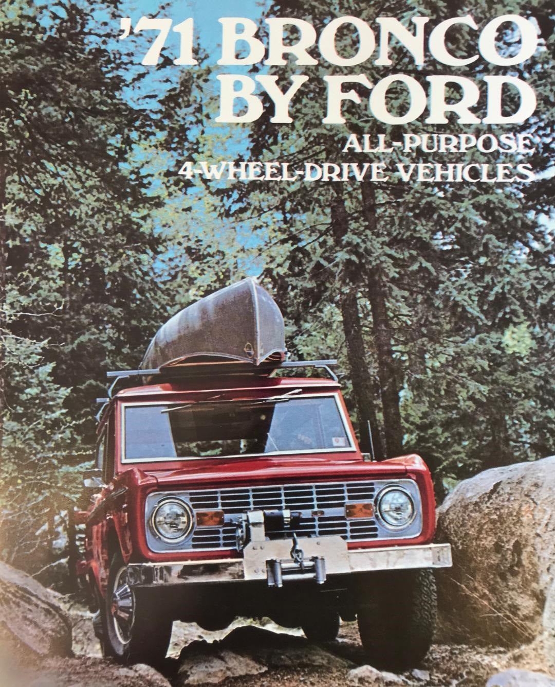 1971 Ford Bronco Sales Brochure