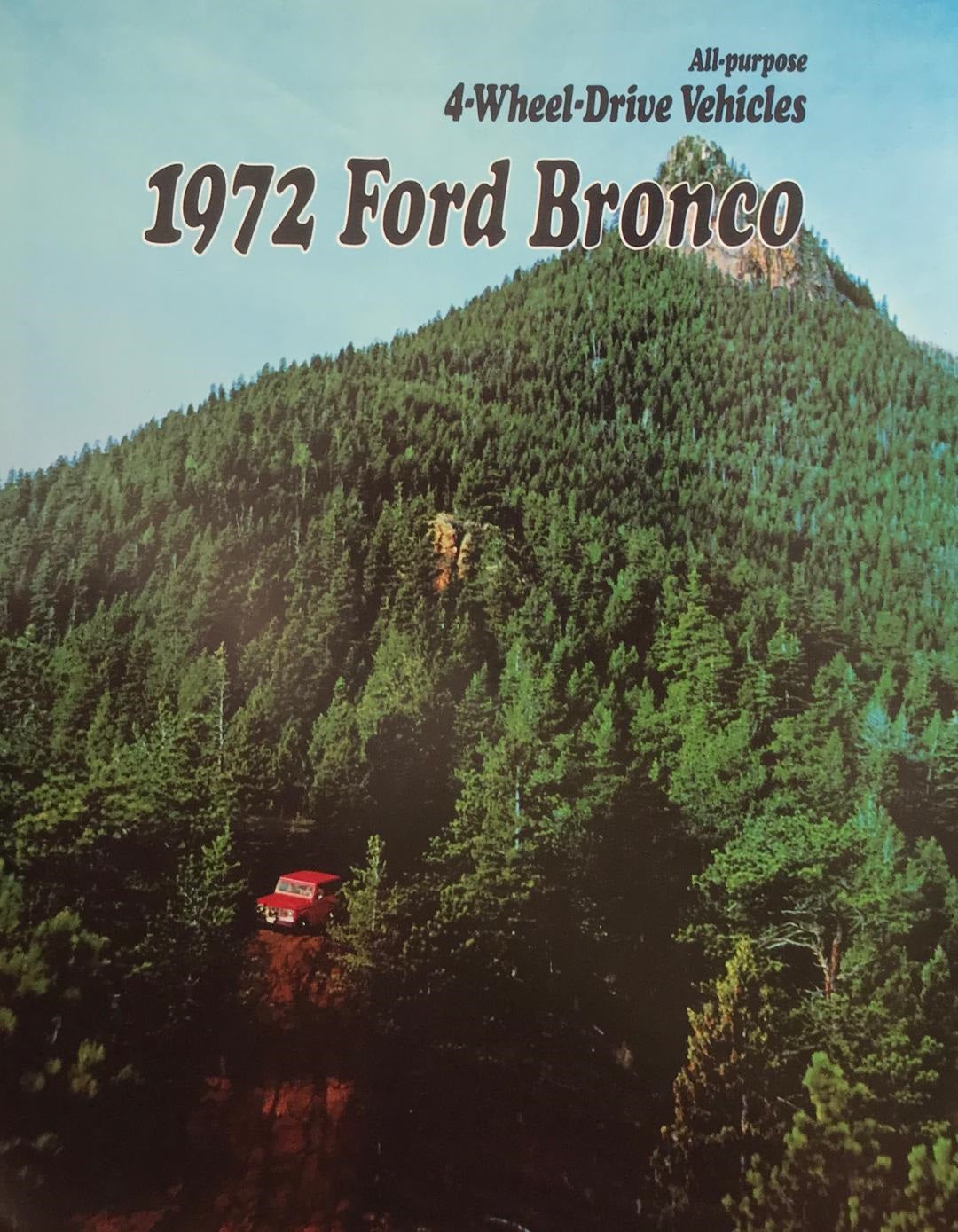 1972 Ford Bronco Sales Brochure