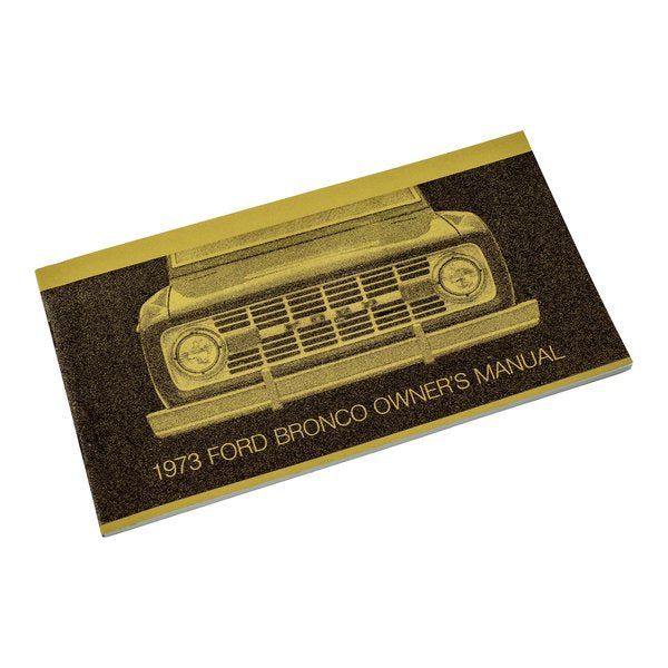 1973 Ford Bronco Owner's Manual