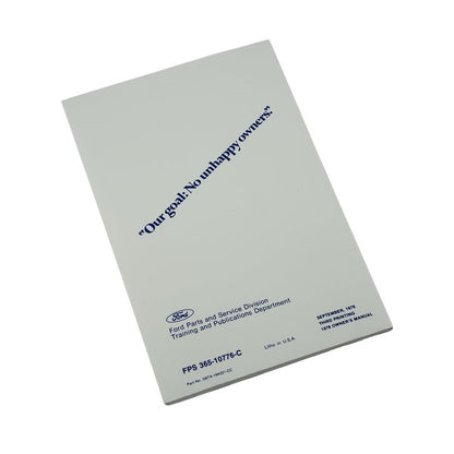 1976 Ford Bronco Owner's Manual