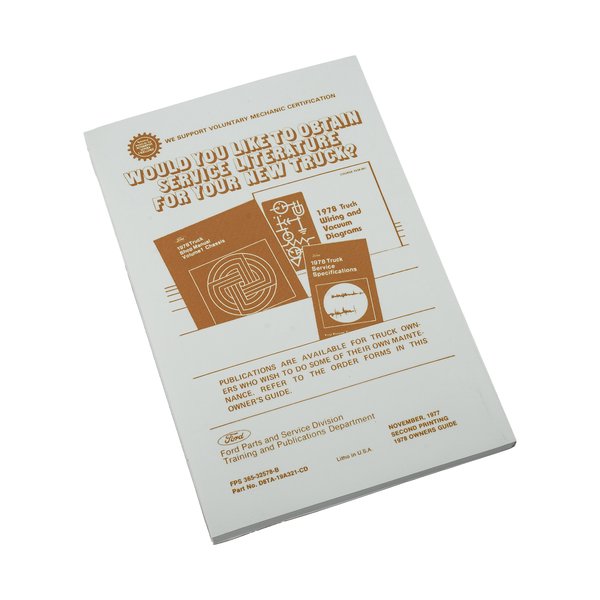 1978 Ford Bronco Owner's Manual