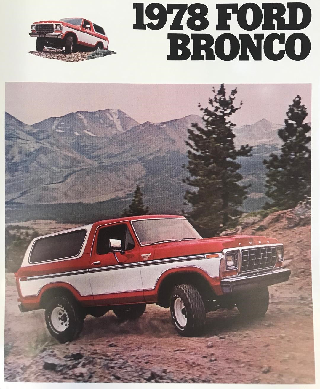 1978 Ford Bronco Sales Brochure