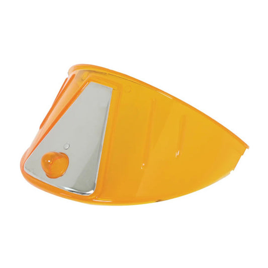 AMBER  HEADLIGHT VISOR 7 INCH LIGHTS 1 PAIR PLASTIC