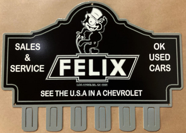 FELIX CHEVROLET KEY HOLDER RACK  MADE OUT OF METAL