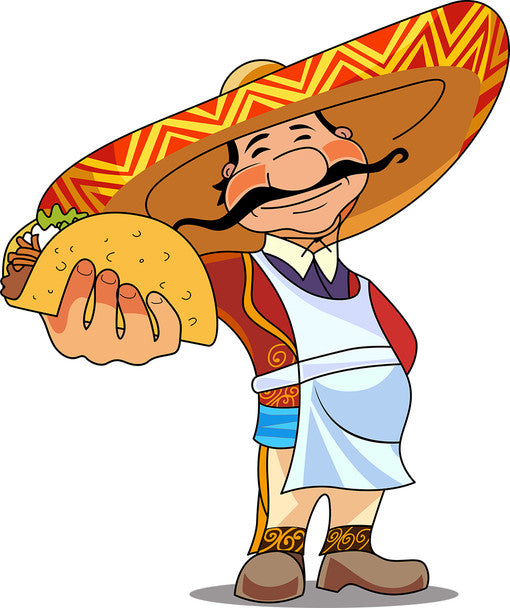 TACO BELL MAN METAL SIGN
