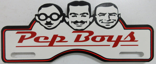 PEP BOYS LICENSE PLATE TOPPER