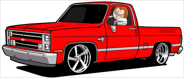 CHEVROLET C10 CHUCKY LASER CUT SIGN