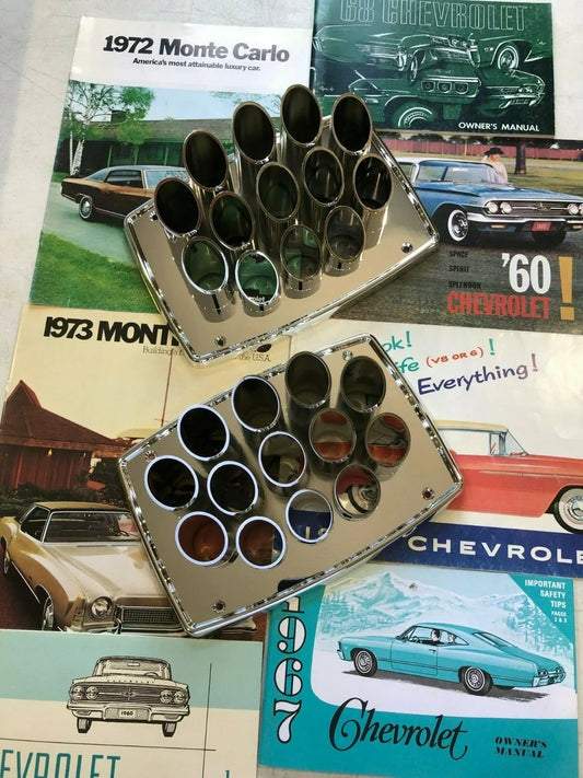 1958 Chevrolet Passenger Cars Pair of Exhaust Ports and 58 Chevy Parts Catalog 1958 Chevrolet Passenger Cars Pair of Exhaust Ports and 58 Chevy Parts Catalog