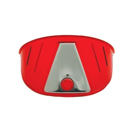 RED  HEADLIGHT VISOR 7 INCH LIGHTS 1 PAIR PLASTIC