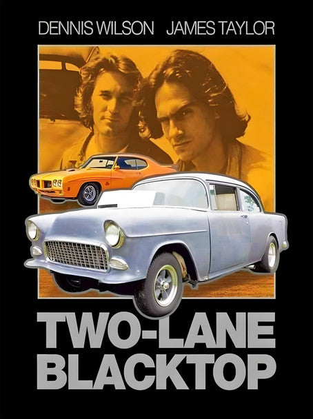 TWO LANE BLACKTOP METAL SIGN